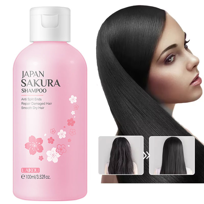 Hair Care Korean Products - LAIKOU japonia Sakura szampon naprawa zniszczone