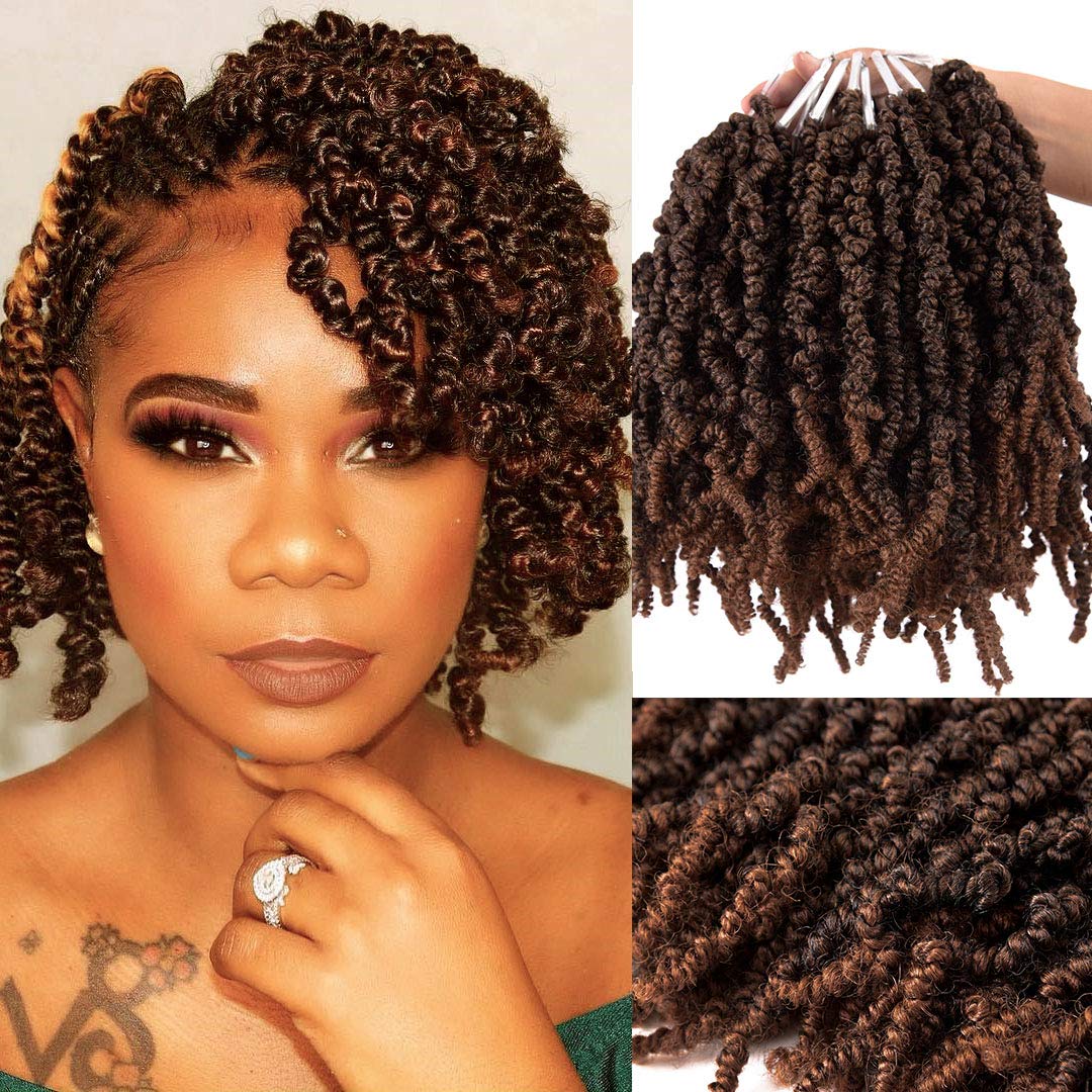 Braiding Hair Kanekalon - 10-calowe krótkie kręcone wiosenne wstępnie skręcone