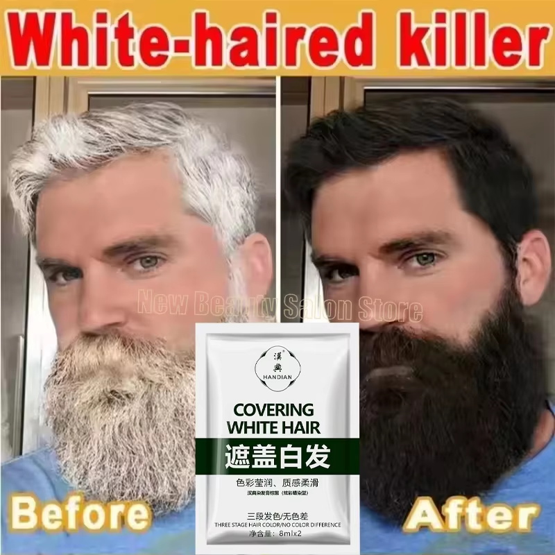 Hair Care Herbal Products - Ziołowy szampon koloryzujący przeciw siwieniu włosów,