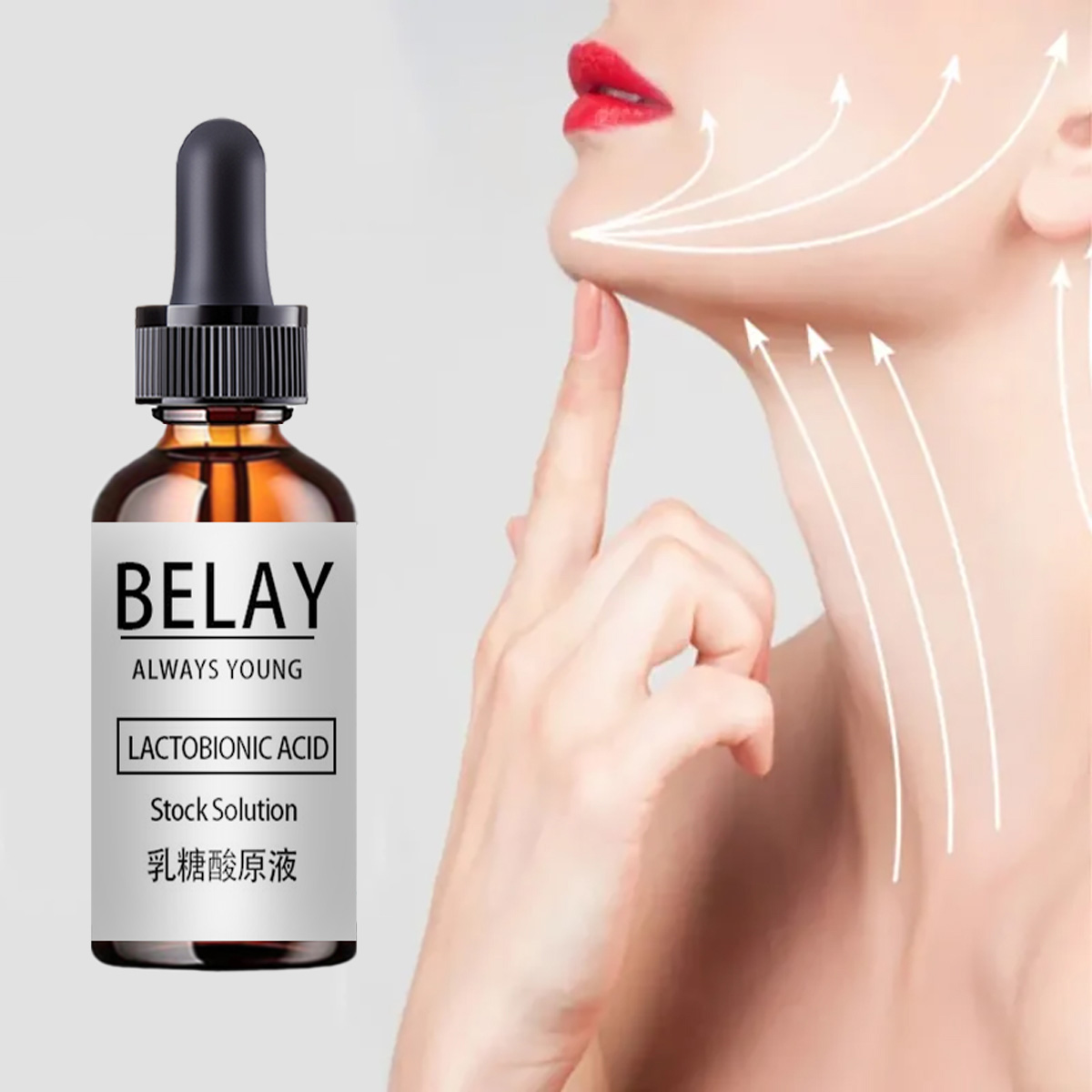 Silk Press Serum - Kwas laktobionowy Serum zmniejszające pory Koreańskie