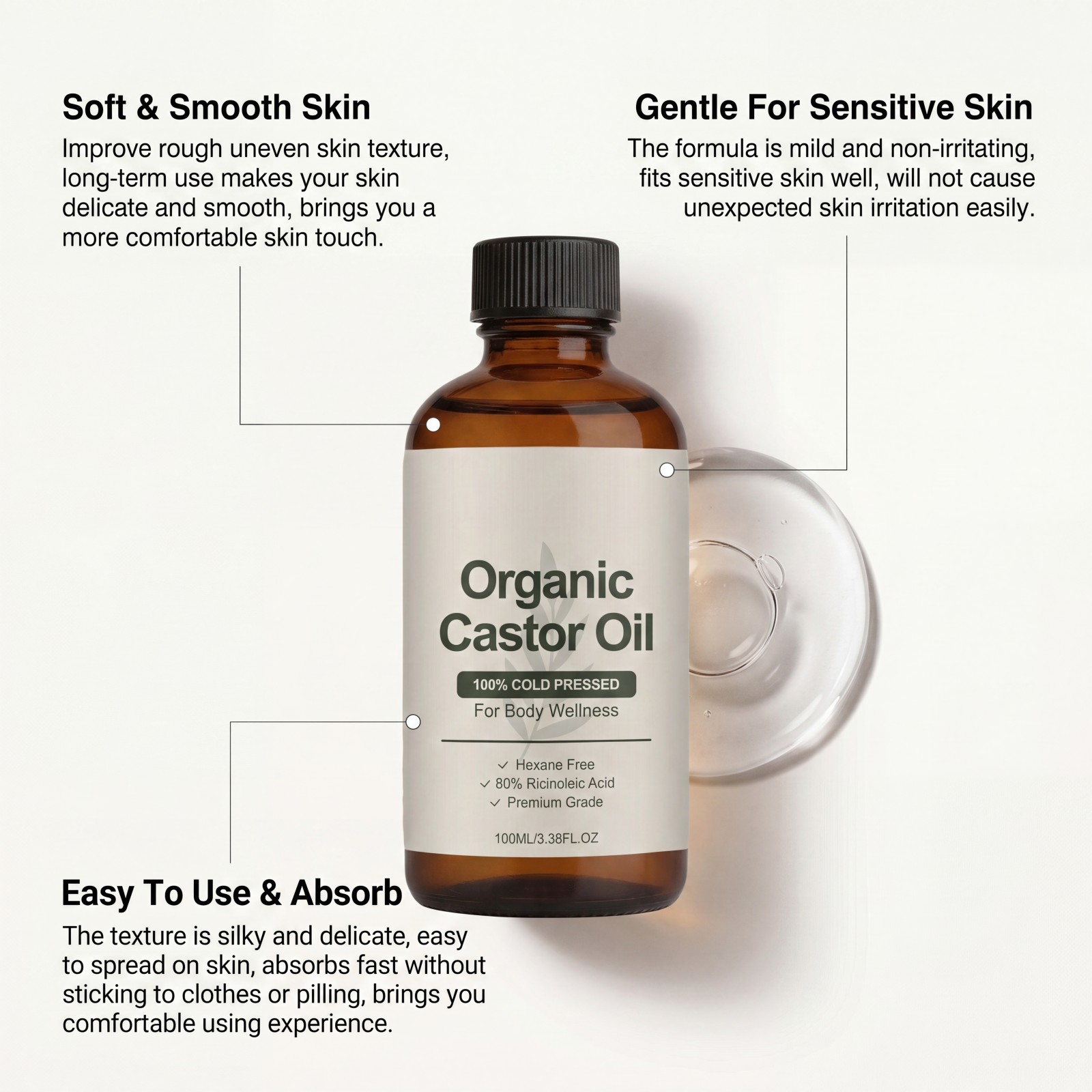 Organiczny olejek do ciała z o – Castor Oil Cold Press recenzja i cena