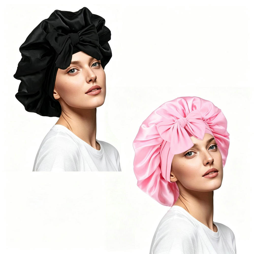 2 szt. Satynowe czepekki dla k – Satin Hair Bonnet recenzja i cena