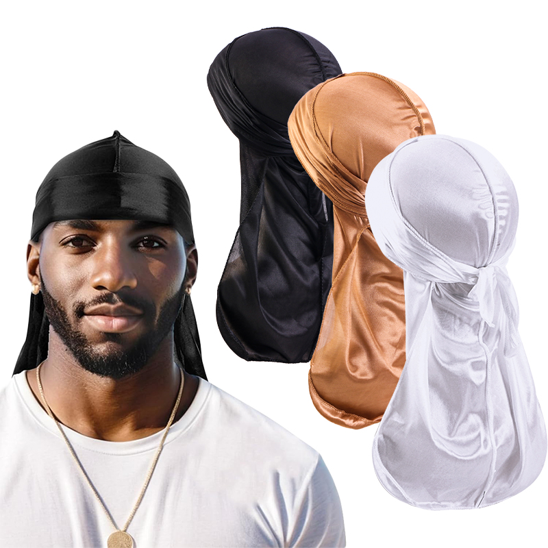3PCS/LOT Long Durag Silk Satin – Satin Hair Bonnet recenzja i cena