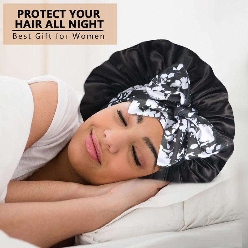 2PCS/LOT Boho Printed Headband – Satin Hair Bonnet recenzja i cena