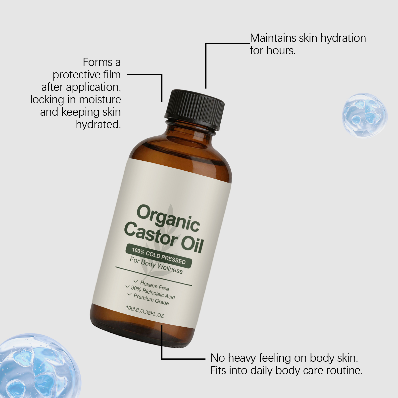 Organiczny olej rycynowy tłocz – Castor Oil Cold Press recenzja i cena