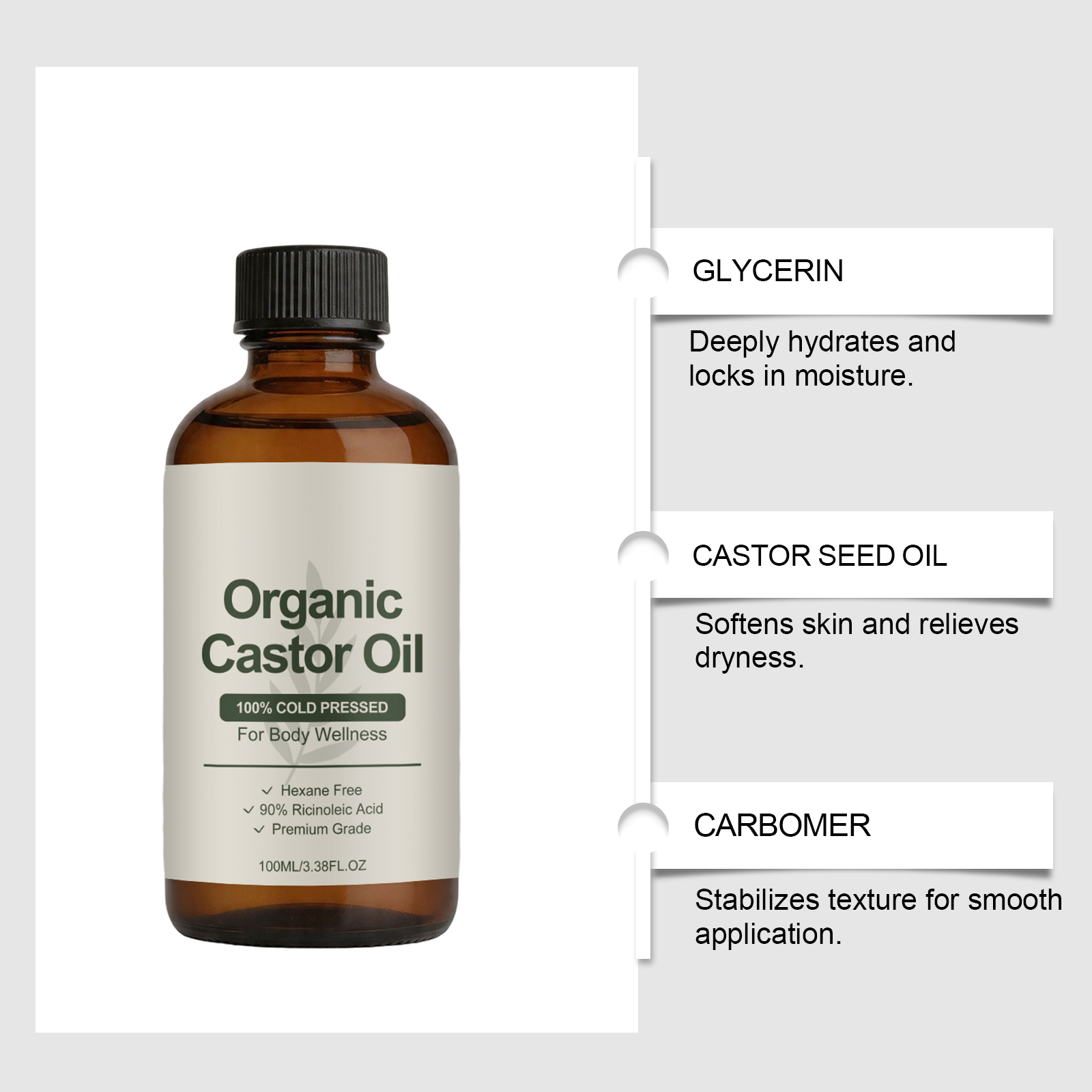 Organiczny olej rycynowy tłocz – Castor Oil Cold Press recenzja i cena