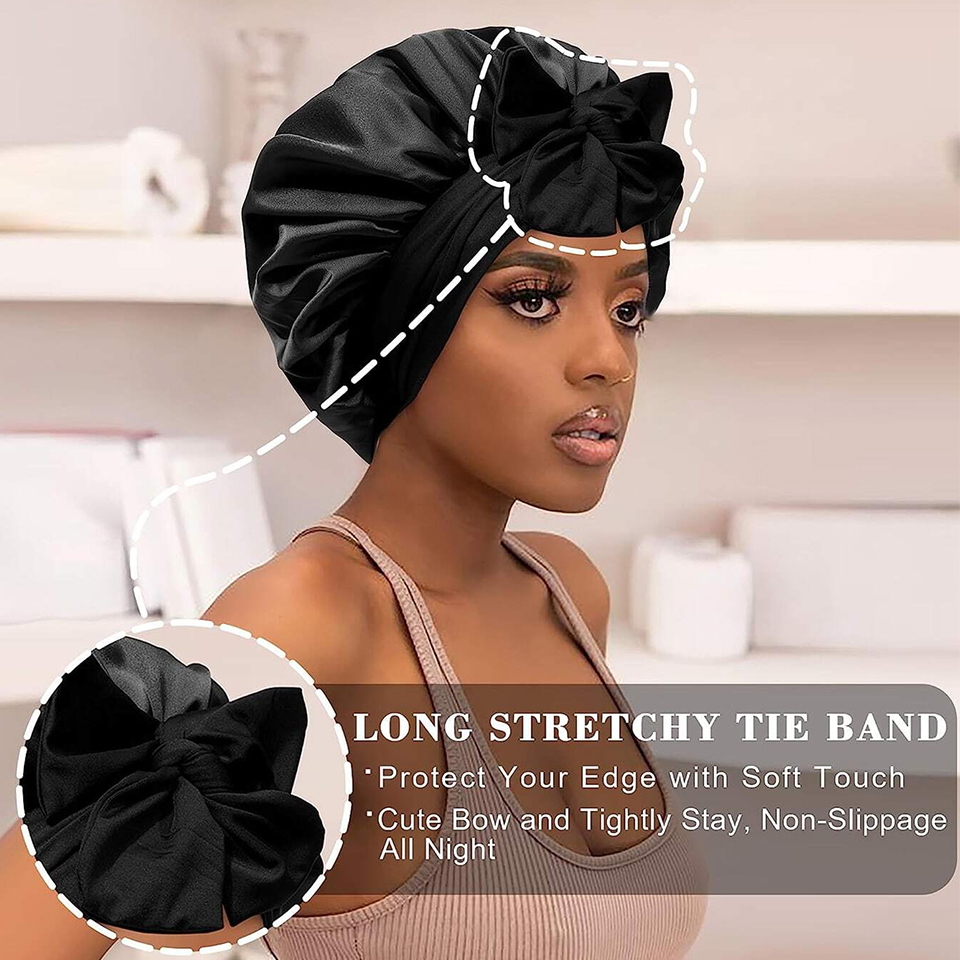 Satynowy kapelusz do spania Je – Satin Hair Bonnet recenzja i cena