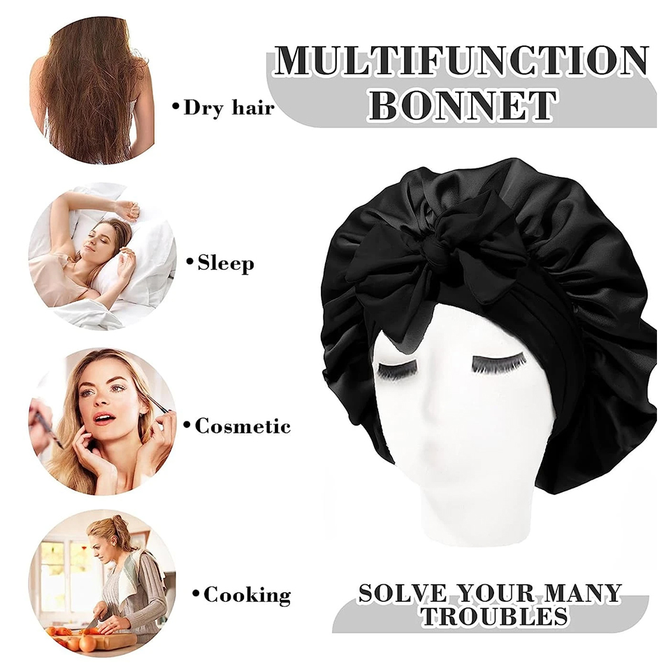 Satynowy kapelusz do spania Je – Satin Hair Bonnet recenzja i cena