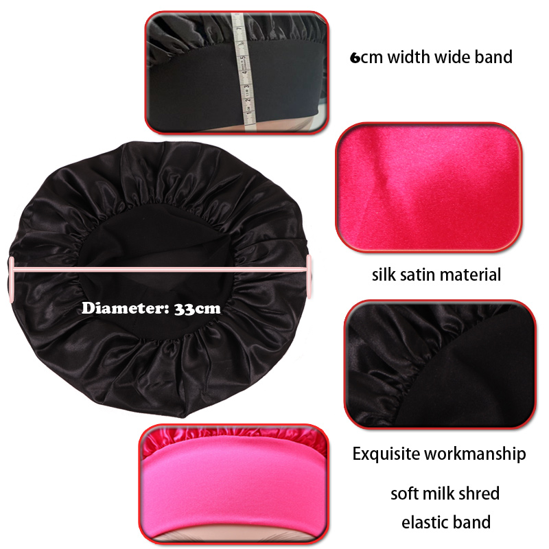10 szt. Satynowych czepeków z  – Satin Hair Bonnet recenzja i cena