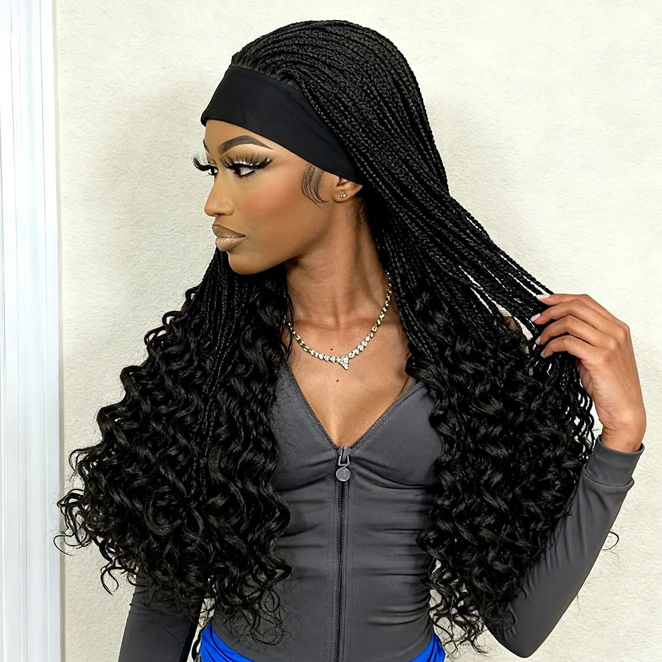 Peruka z opaską, pleciona peru – Braiding Hair Kanekalon recenzja i cena