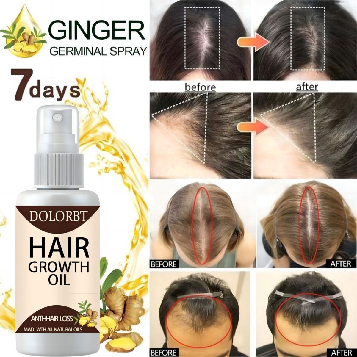 Olejek na porost włosów w spra – Hair Care Herbal Products recenzja i cena