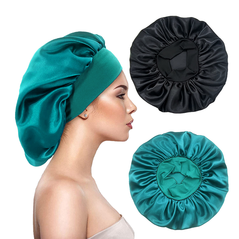 2 SZT./LOT Damskie satynowe cz – Satin Hair Bonnet recenzja i cena
