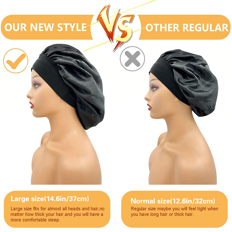 2 SZT./LOT Damskie satynowe cz – Satin Hair Bonnet recenzja i cena