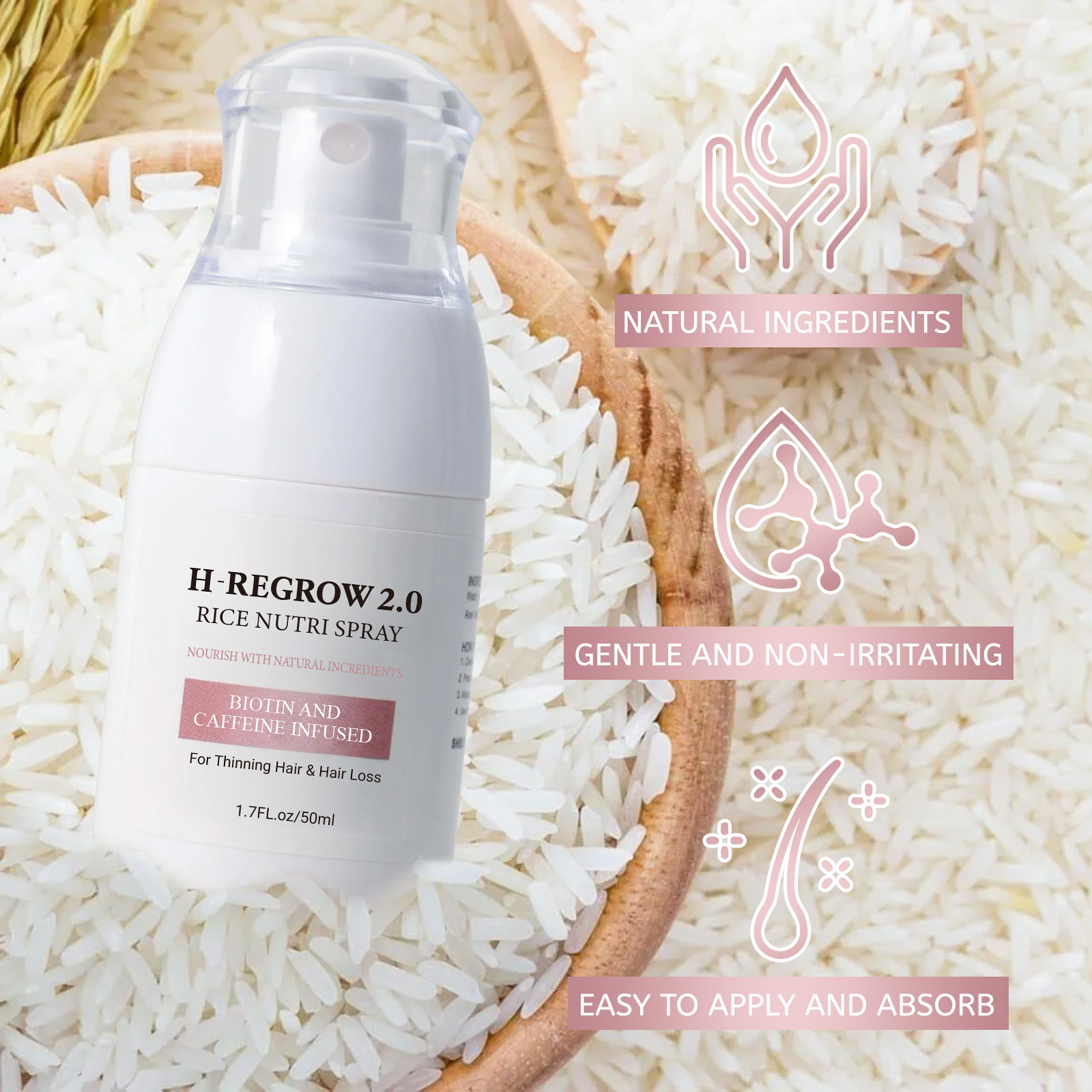 1-5 szt. Spray Aktywujący Wzro – Hair Care Korean Products recenzja i cena